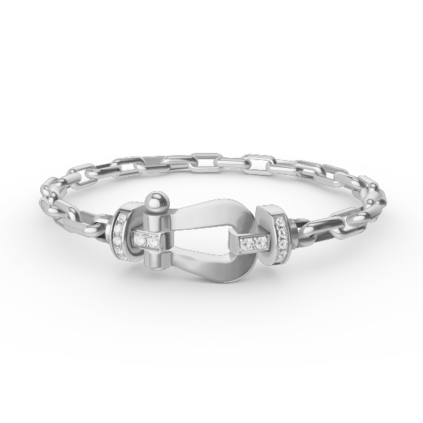 [Camiery]FORCE LARGE HORSESHOE CLASP  METAL BRACELET