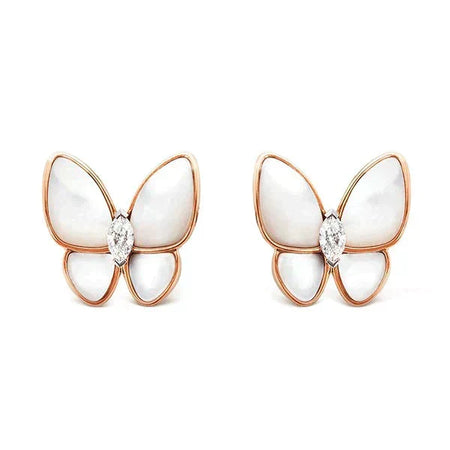 [Camiery]BUTTERFLY MOP DIAMOND EARRINGS