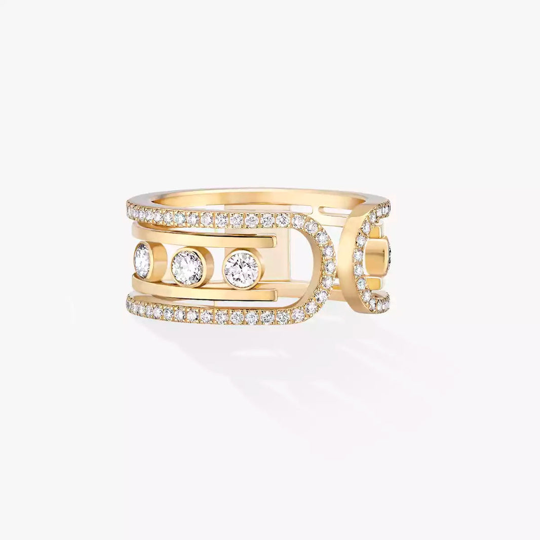 [Camiery]Move 10th Diamond Ring in Gold