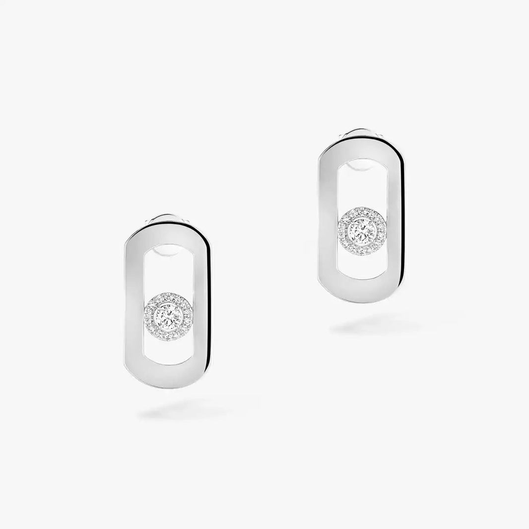 [Camiery]So Move Diamond Earrings in Yellow Gold