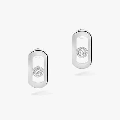 [Camiery]So Move Diamond Earrings in Yellow Gold