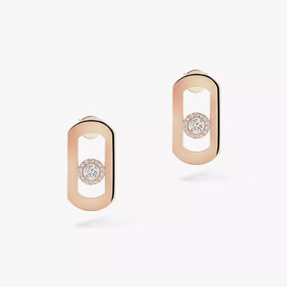 [Camiery]So Move Diamond Earrings in Yellow Gold