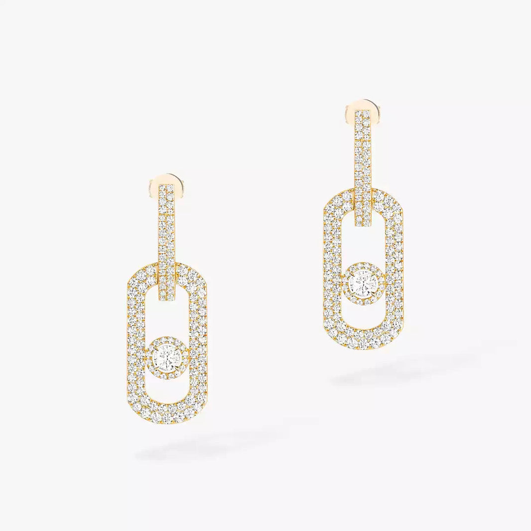 [Camiery]So Move XL Pave_-Set Diamond Pendant Earrings