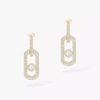 [Camiery]So Move XL Pave_-Set Diamond Pendant Earrings