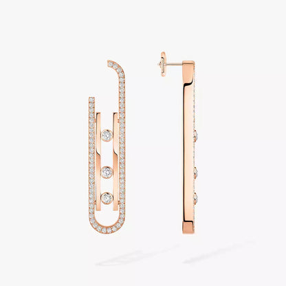 [Camiery]Diamond Pendant Earrings Move 10Th