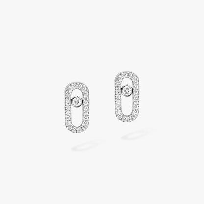 [Camiery]Move Uno Diamond Earrings
