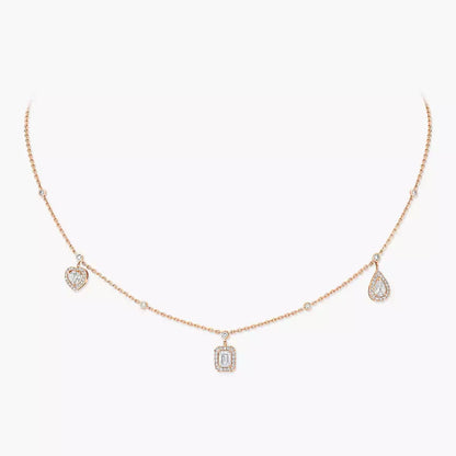 [Camiery]My Twin Diamond Necklace in Silver