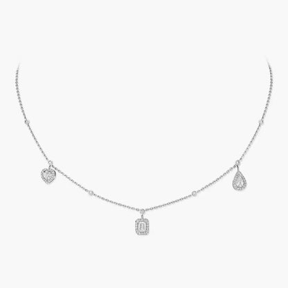 [Camiery]My Twin Diamond Necklace in Silver