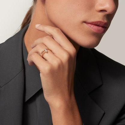 [Camiery] JUSTE 1.8MM HALF DIAMOND RING