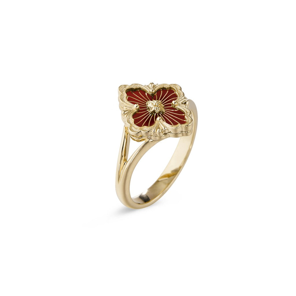 [Camiery JEWELRY] OPERA TULLE  RING WITH  ENAMEL BACKGROUND