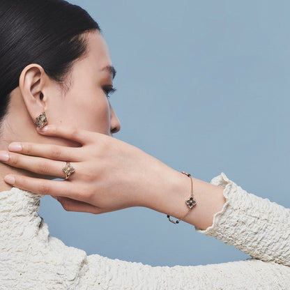 [Camiery JEWELRY] OPERA TULLE  RING WITH  ENAMEL BACKGROUND
