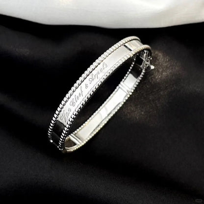 [Camiery]CLOVER PERLEE BRACELET SIGNATURE ENGRAVING SERIES