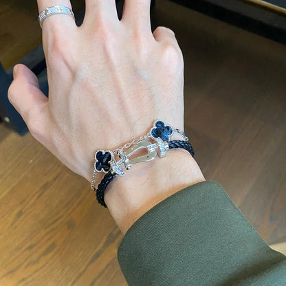 [Camiery]CLOVER 5 MOTIF PIETERSITE BRACELET COLLECTION