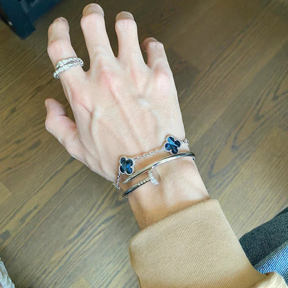 [Camiery]CLOVER 5 MOTIF PIETERSITE BRACELET COLLECTION