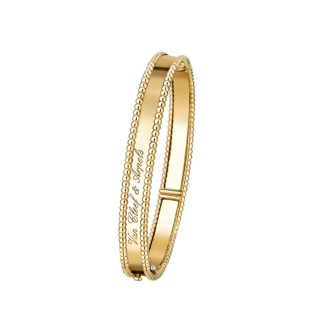 [Camiery]CLOVER PERLEE BRACELET SIGNATURE ENGRAVING SERIES