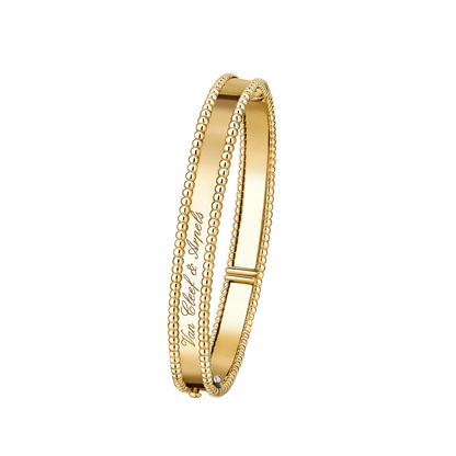 [Camiery]CLOVER PERLEE BRACELET SIGNATURE ENGRAVING SERIES