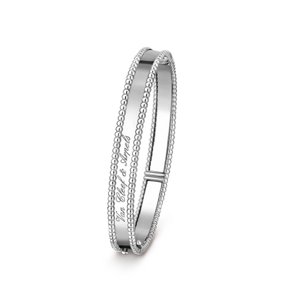 [Camiery]CLOVER PERLEE BRACELET SIGNATURE ENGRAVING SERIES