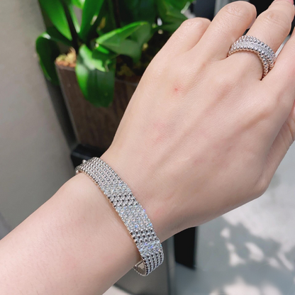 [Camiery]  FIVE-ROW DIAMOND BRACELET