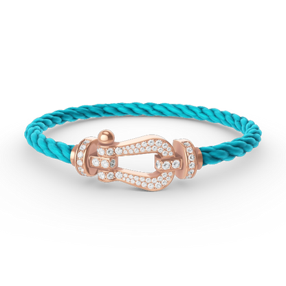 [Camiery]FORCE LARGE HORSESHOE FULL DIAMOND BRACELET ROSE GOLD