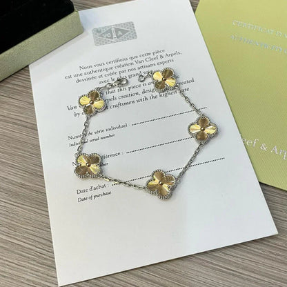 [Camiery] CLOVER 5 MOTIF LASER BRACELET COLLECTION