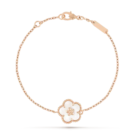 [Camiery]LUCKY WHITE MOP PLUM BLOSSOM  BRACELET