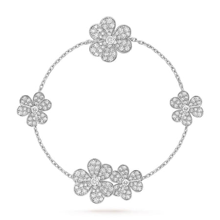 [Camiery]FRIVOLE SILVER 5 FLOWERS BRACELET