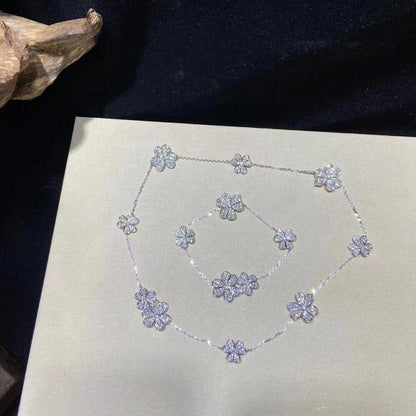 [Camiery]FRIVOLE SILVER 5 FLOWERS BRACELET