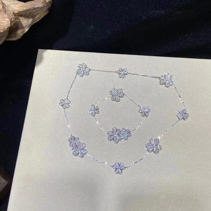 [Camiery]FRIVOLE SILVER 5 FLOWERS BRACELET