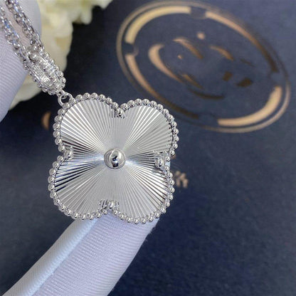 [Camiery]CLOVER 25MM SILVER BIG CLOVER NECKLACE