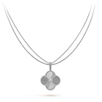 [Camiery]CLOVER 25MM SILVER BIG CLOVER NECKLACE