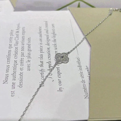 [Camiery]CLOVER  SINGLE FLOWER BRACELET SILVER
