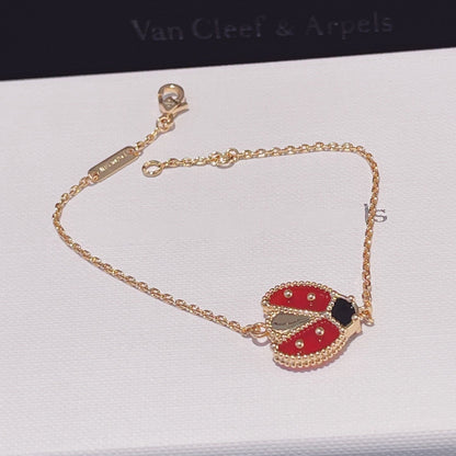 [Camiery]LUCKY SPRING 1 MOTIF PINK GOLD BRACELET