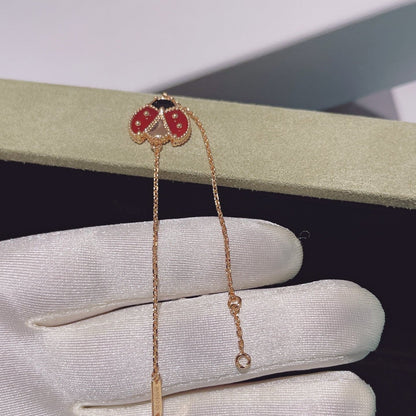 [Camiery]LUCKY SPRING 1 MOTIF PINK GOLD BRACELET