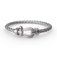 [Camiery]FORCE LARGE HORSESHOE NO DIAMOND BRACELET SILVER